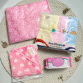 Pack of Three Dresses for Newborn With baby sheet, Wrapping shawl and Wipes
