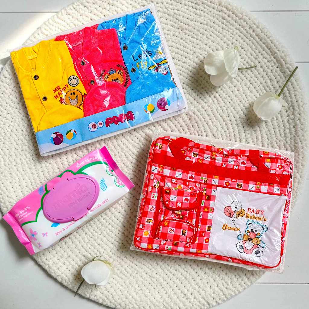 Hospital bag and Mid Season Dresses Set