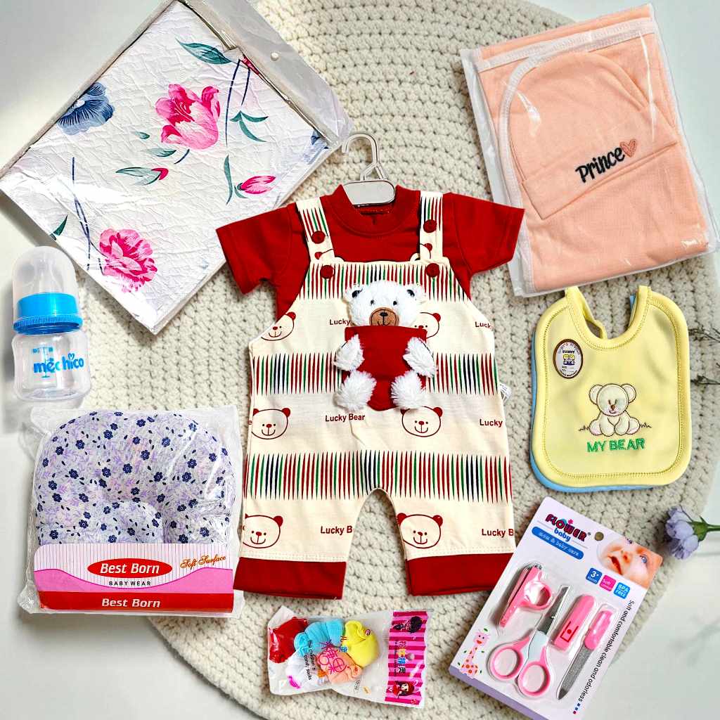 Burgundy Lucky Bear Romper Deal
