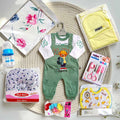 Newborn Essentials Package and Green Romper