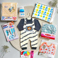 Newborn Care Set and Essentials with Grey Romper