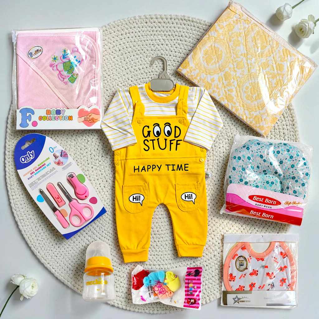 Newborn Welcome Home Bundle and Romper Happy Time